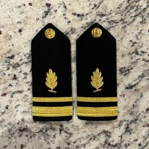 US Navy Hard Shoulder Boards Lieutenant Junior Grade O2 Medical Service Vanguard